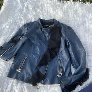 Royal underground leather jacket